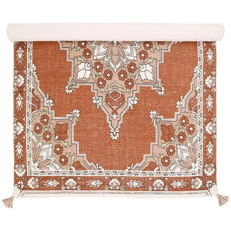 Children's cotton rug with Persian motifs