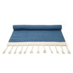Alfombra infantil de algodón natural | azul para niños