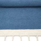 Alfombra infantil de algodón natural | azul para niños