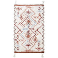 Washable Cotton Berber Bohemian Rug | 100x160 cm