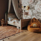 100% washable cotton rug toffee m 135x190 | soft