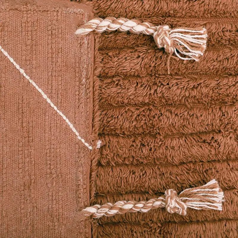 Alfombra de algodón lavable en lavadora LÄSSA TOFFEE M 135x190CotonHome & Garden > Decor > Rugs