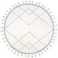 Alfombra infantil redonda de algodón | gris 120cm