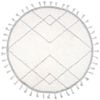 Alfombra infantil redonda de algodón | gris 120cm