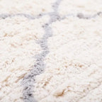 Alfombra infantil redonda de algodón | gris 120cm