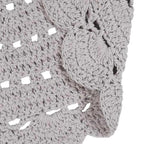 Round crochet children's rug 120cm cotton