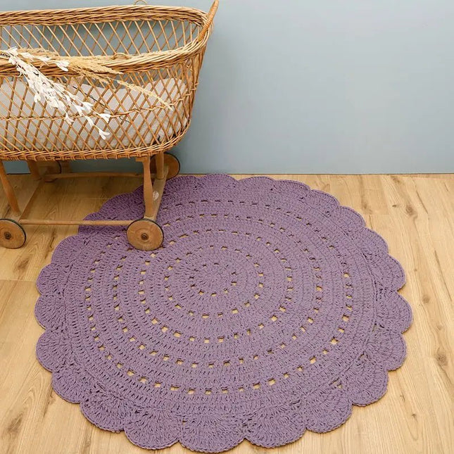 Alfombra infantil crochet ALMA MAUVE 120cmCotonHome & Garden > Decor > Rugs