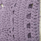 Alfombra redonda crochet 100% algodón infantil 120cm | Malva