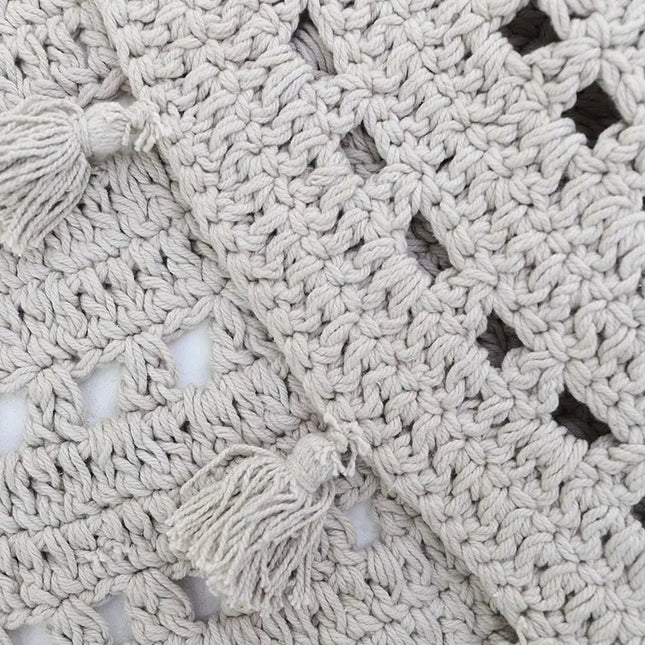 Alfombra infantil de algodón crochet NILA GRIS PERLECotonHome & Garden > Decor > Rugs