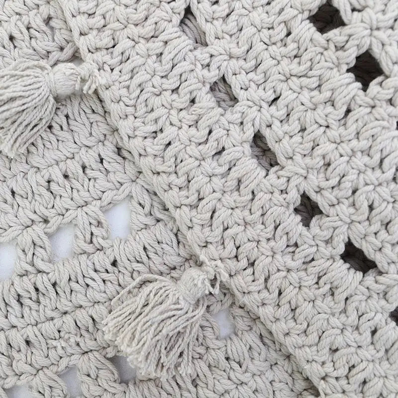 Alfombra infantil de algodón crochet NILA GRIS PERLECotonHome & Garden > Decor > Rugs