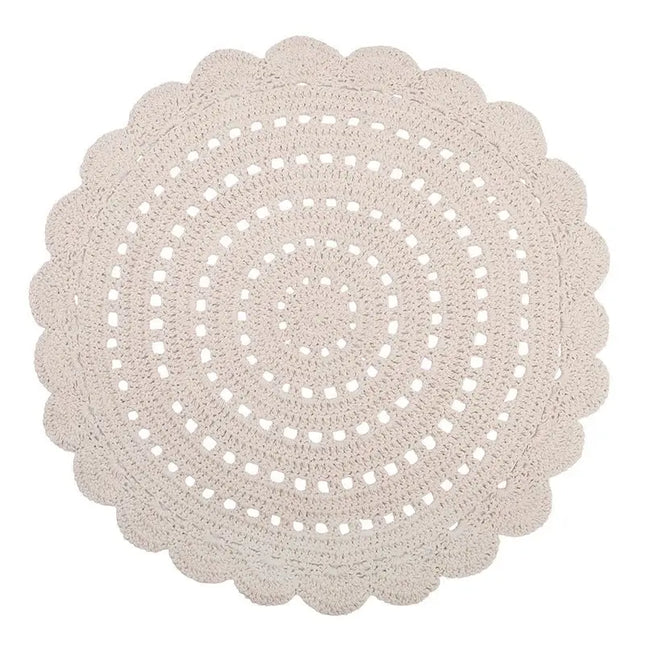 ALMA ECRU Alfombra Infantil Crochet 120cmCotonHome & Garden > Decor > Rugs