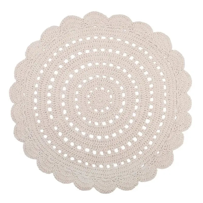 ALMA ECRU Alfombra Infantil Crochet 120cmCotonHome & Garden > Decor > Rugs