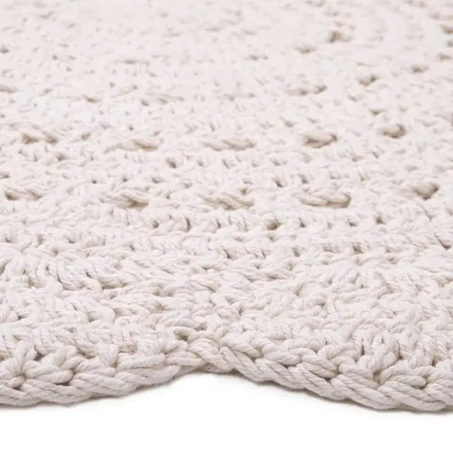 ALMA ECRU Alfombra Infantil Crochet 120cmCotonHome & Garden > Decor > Rugs