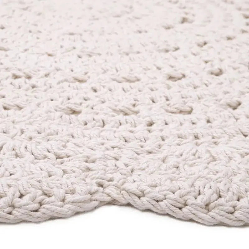 ALMA ECRU Alfombra Infantil Crochet 120cmCotonHome & Garden > Decor > Rugs