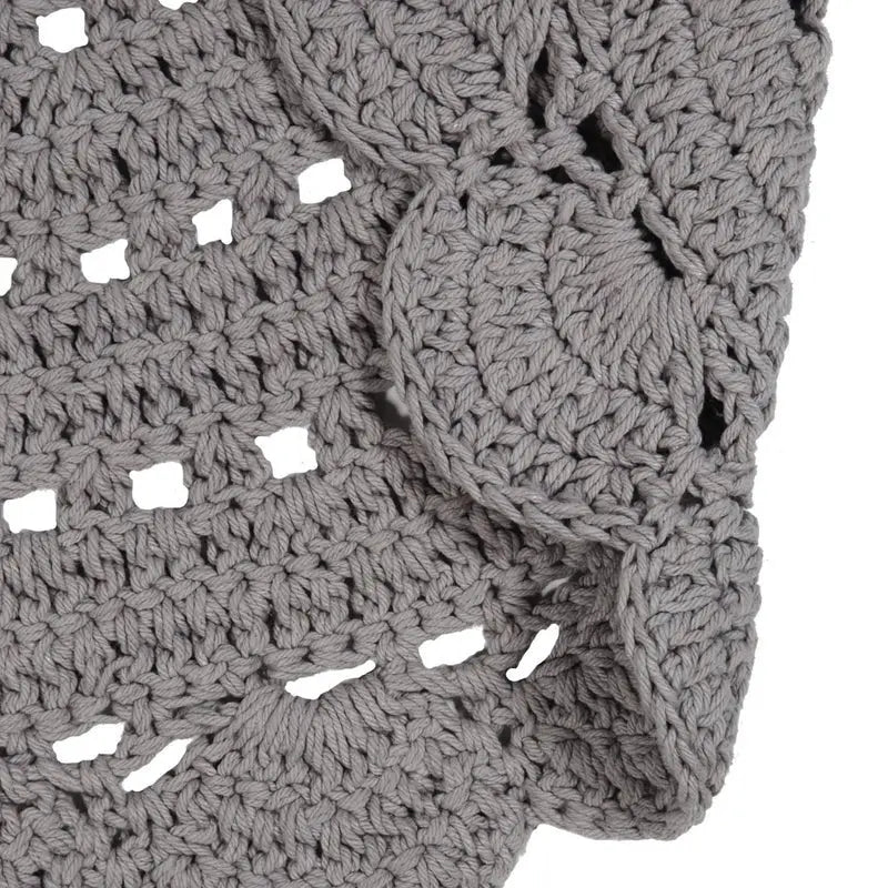 ALMA GRIS tapis enfant crochet 120cmCotonHome & Garden > Decor > Rugs