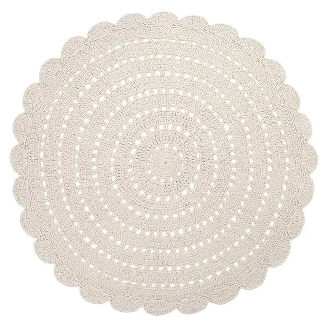 ALMA ECRU L Alfombra Infantil Crochet 150cmCotonHome & Garden > Decor > Rugs