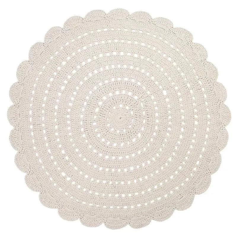 ALMA ECRU L Alfombra Infantil Crochet 150cmCotonHome & Garden > Decor > Rugs