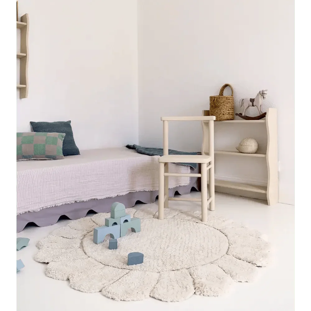 Washable round cotton children's rug | For children