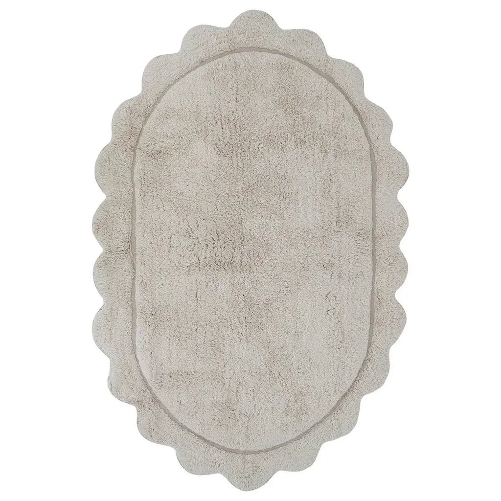 Alfombra ovalada infantil | color crudo 100x150cm