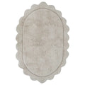 Children's oval rug | ecru 100x150cm
