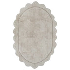 Alfombra ovalada infantil | color crudo 100x150cm