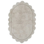 Children's oval rug | ecru 100x150cm