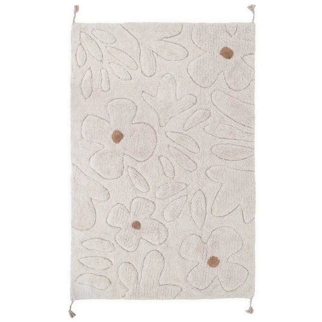 Alfombra infantil de algodón lavable con estampado de flores GENTLE FLORA Algodón Lavable en lavadoraHome & Garden > Decor > Rugs