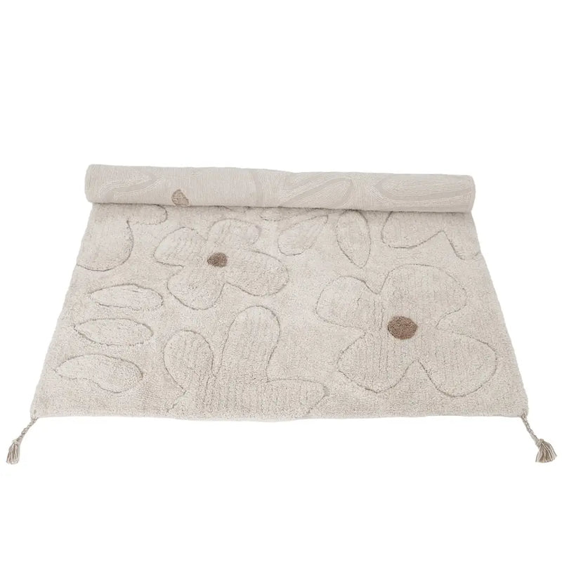Alfombra infantil de algodón lavable con estampado de flores GENTLE FLORA Algodón Lavable en lavadoraHome & Garden > Decor > Rugs