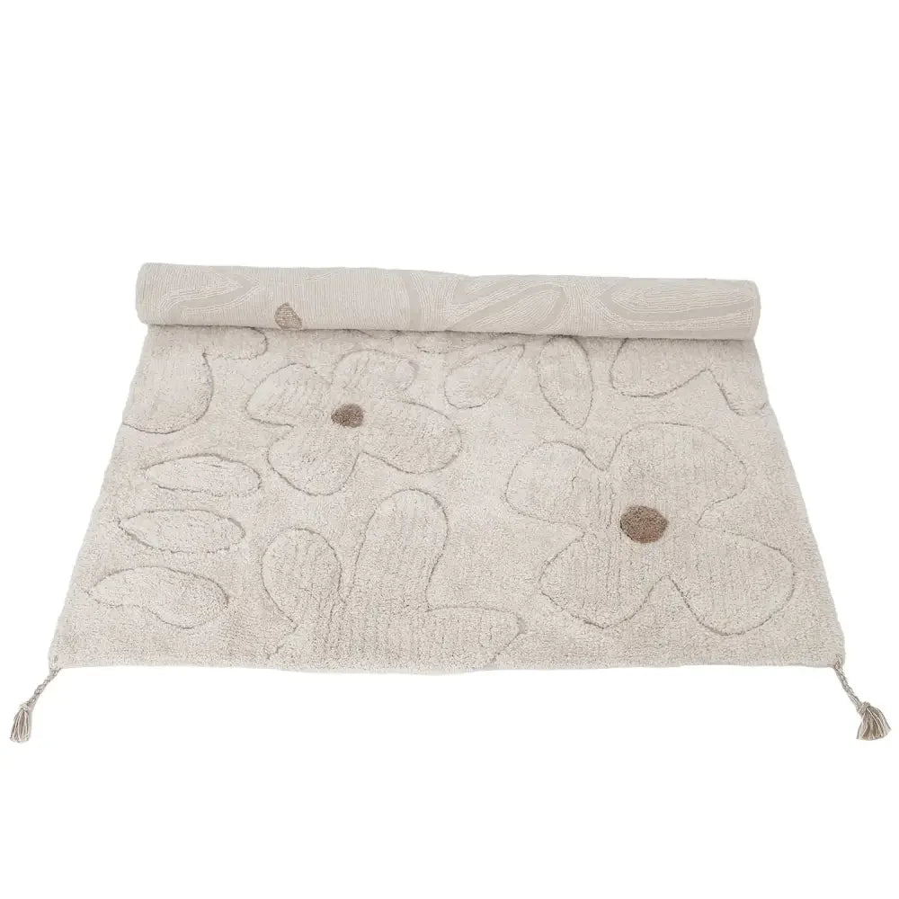 Washable cotton children's rug | flowers 120x180