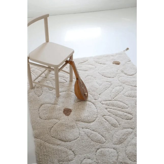 Alfombra infantil de algodón lavable con estampado de flores GENTLE FLORA Algodón Lavable en lavadoraHome & Garden > Decor > Rugs