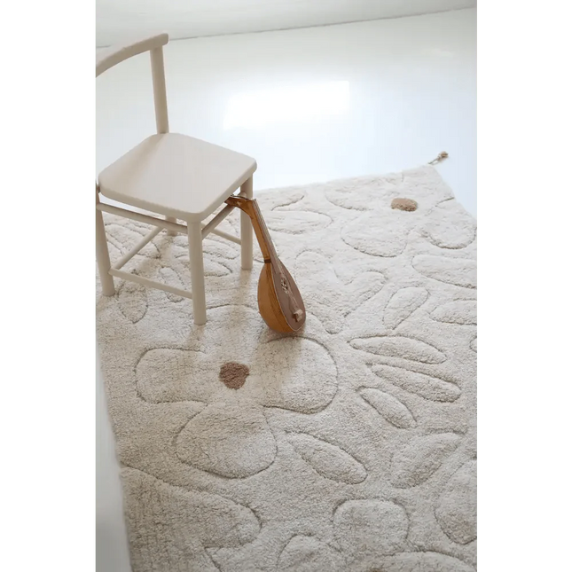 Alfombra infantil de algodón lavable con estampado de flores GENTLE FLORA Algodón Lavable en lavadoraHome & Garden > Decor > Rugs