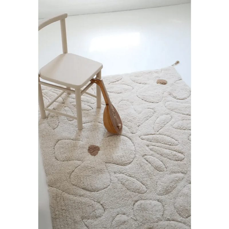 Alfombra infantil de algodón lavable con estampado de flores GENTLE FLORA Algodón Lavable en lavadoraHome & Garden > Decor > Rugs