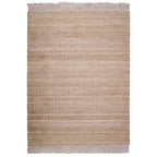 Alfombra de yute y algodón 110x170 cm | decoración natural