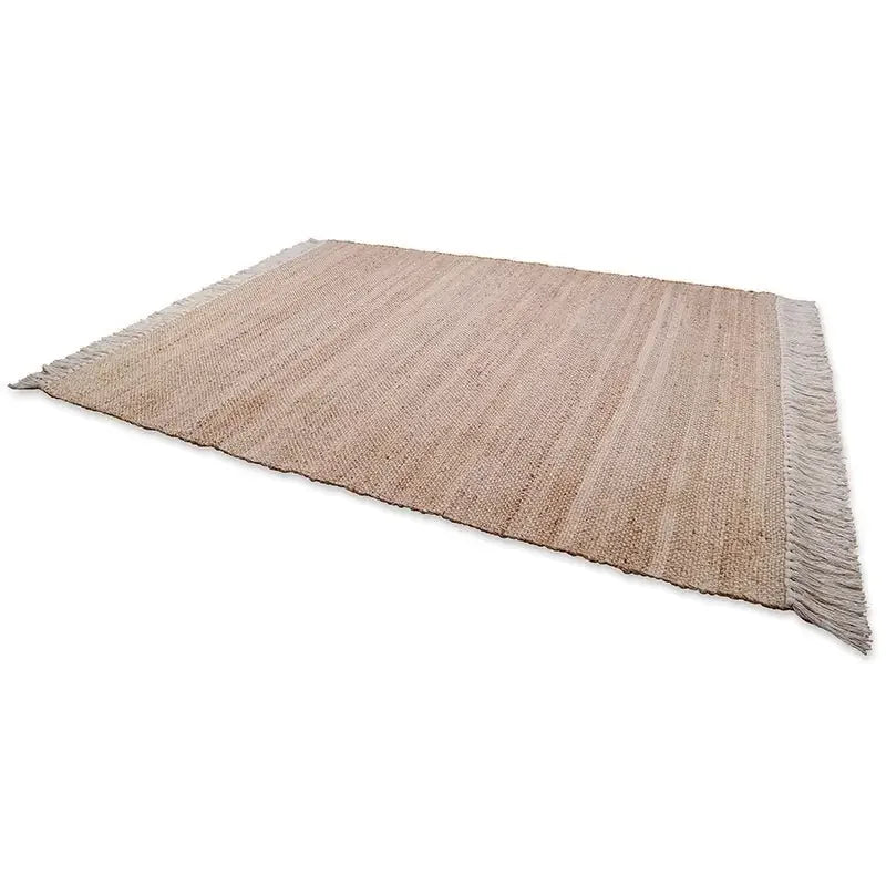 Alfombra de yute y algodón 110x170 cm | decoración natural