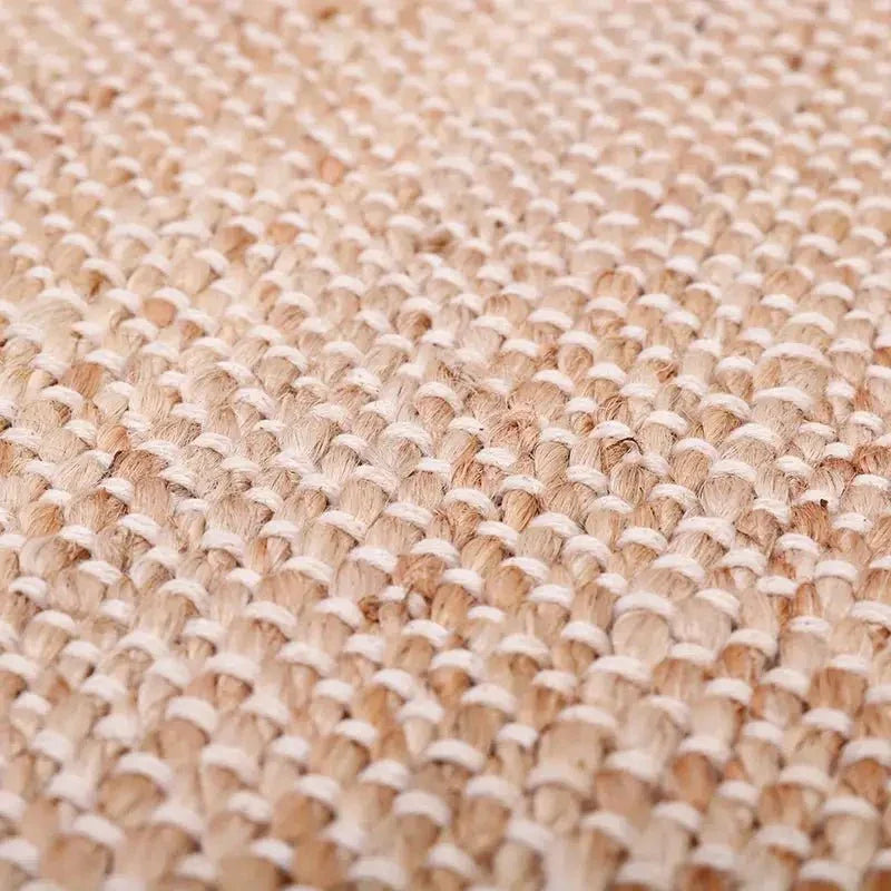 Alfombra de yute y algodón 110x170 cm | decoración natural