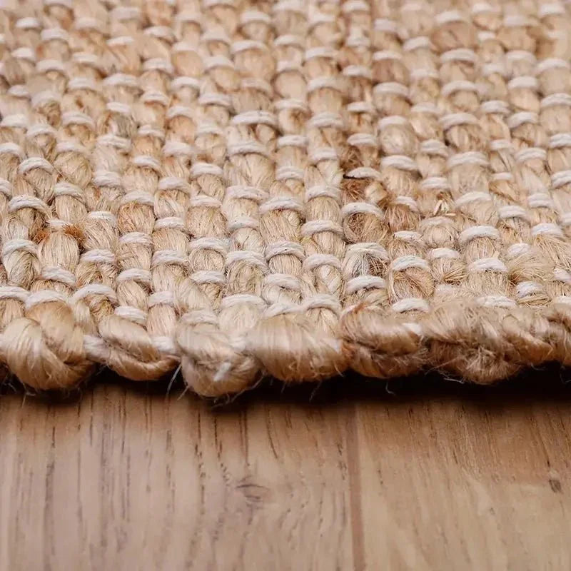 Jute and cotton rug 110x170 cm | natural decor