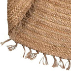 Round jute rug 140 cm | bohemian decor