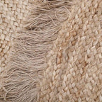 Alfombra infantil redonda de yute natural para niños
