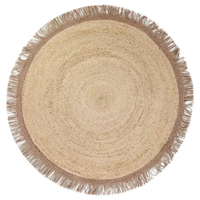 THAR Alfombra Infantil jute con pomponesJuteHome & Garden > Decor > Rugs