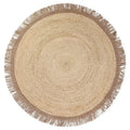 Jute children's rug with pompoms | for children