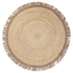 Jute children's rug with pompoms | for children
