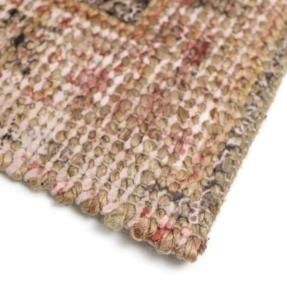 Handwoven jute and cotton rug | Persian motif