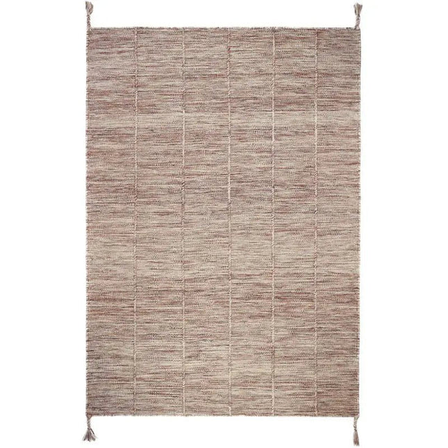 Alfombra de lana LHENA BRUN ROSE SLaineHome & Garden > Decor > Rugs
