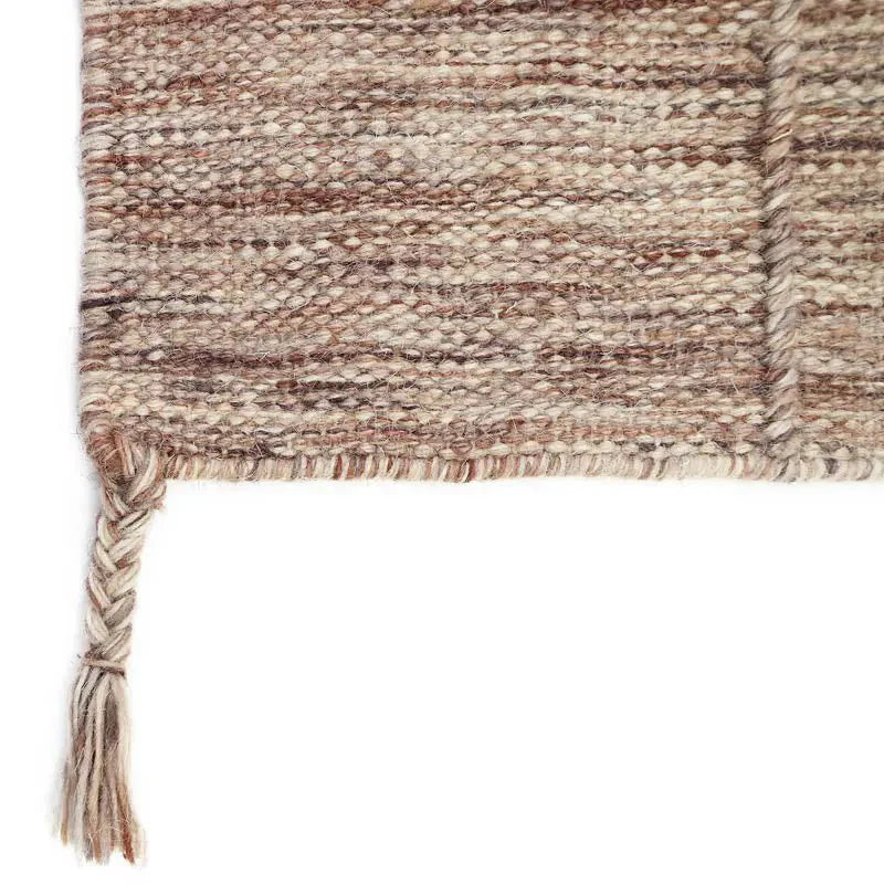 Alfombra de lana LHENA BRUN ROSE SLaineHome & Garden > Decor > Rugs