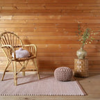 Hand-knotted pure wool rug for home decor | nude