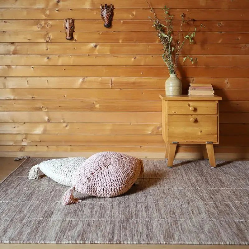 Alfombra de lana LHENA BRUN ROSE MLaineHome & Garden > Decor > Rugs
