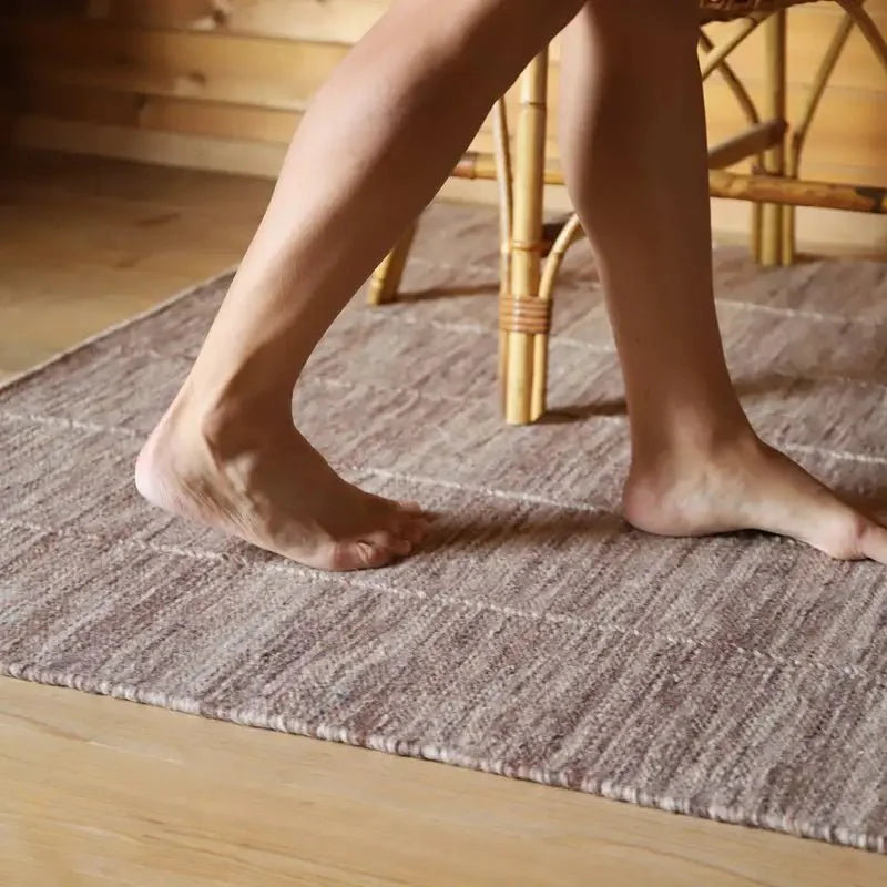 Alfombra de lana LHENA BRUN ROSE MLaineHome & Garden > Decor > Rugs