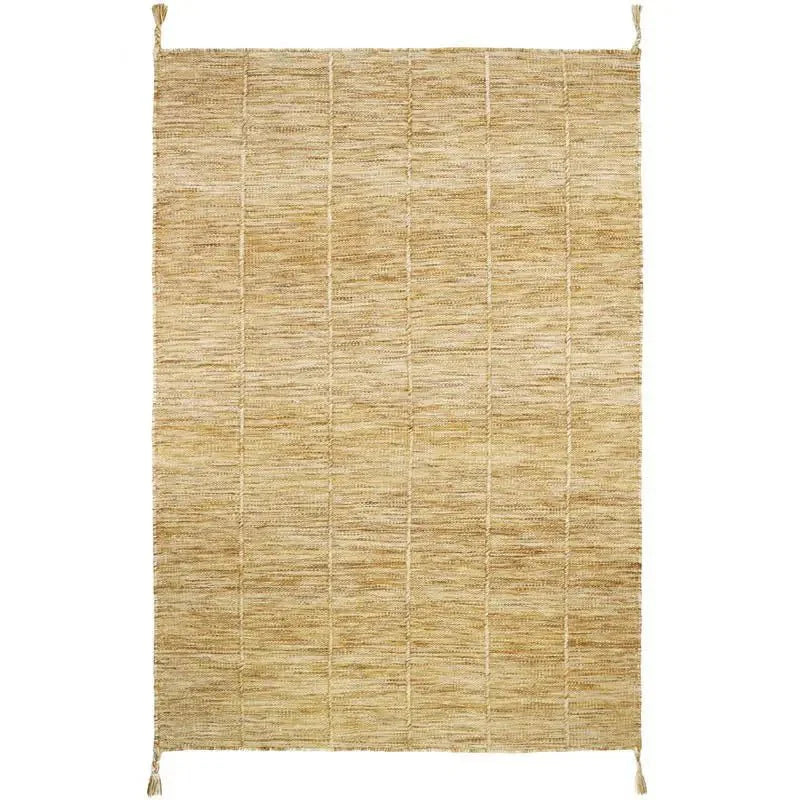 Alfombra de lana LHENA JAUNE BRUN LLaineHome & Garden > Decor > Rugs