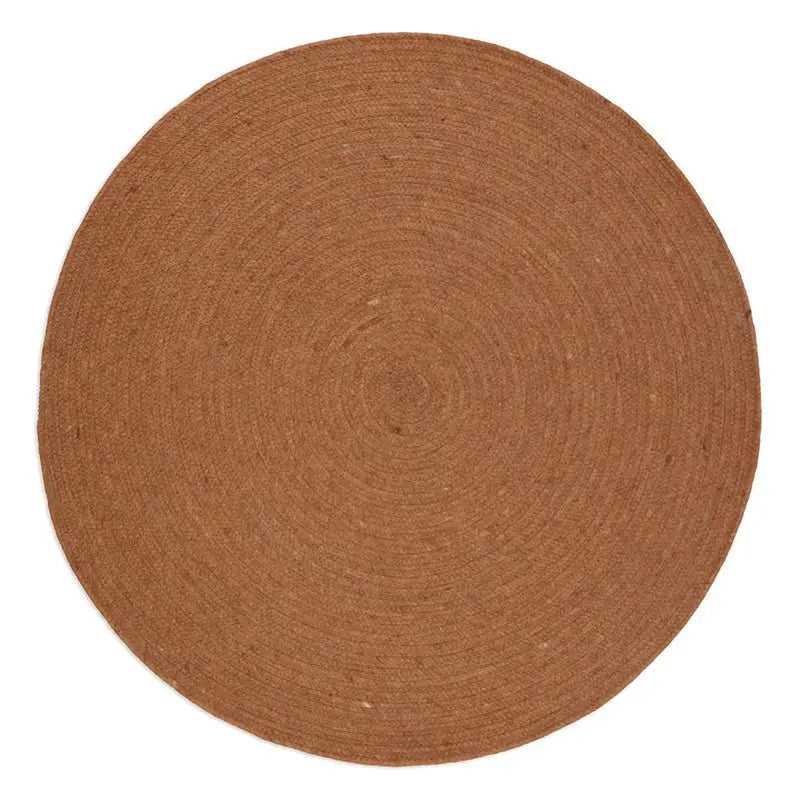 Alfombra de lana redonda NEETHU TOFFEE SLaineHome & Garden > Decor > Rugs