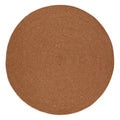 Round rug made of natural wool, handmade in India | understated design